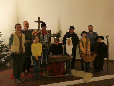 Die Krippenspieler der Apostelkirche - Foto: C. Sidon